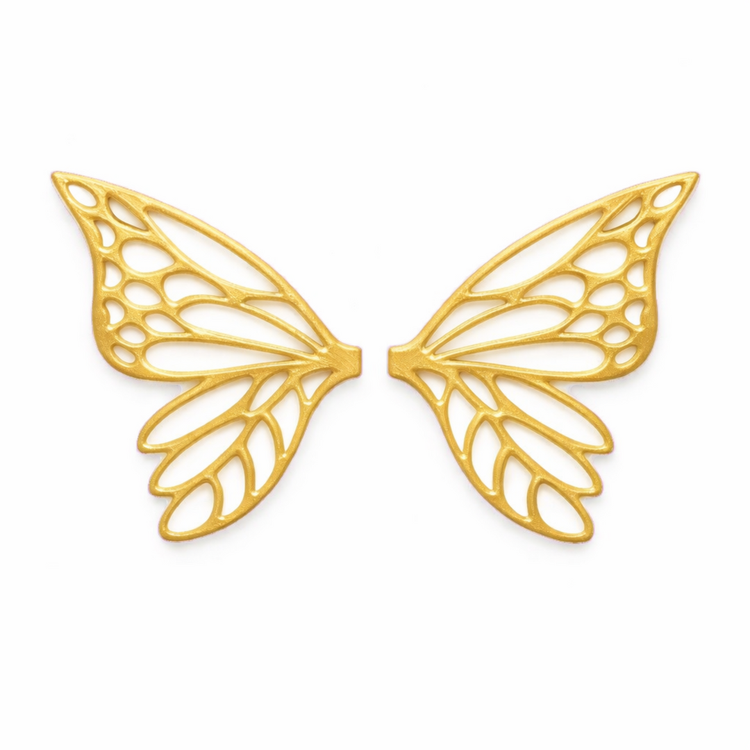Alas Pixie amarillas para hadas impresas en 3D AradiaShop para figuras y manualidades
