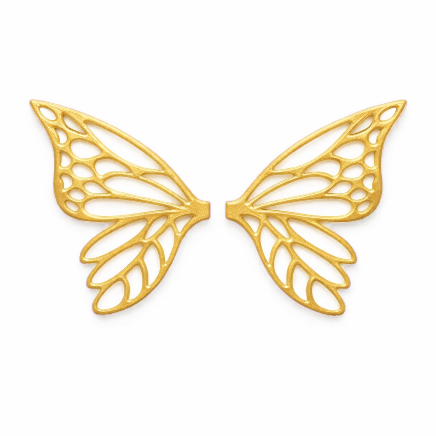 Alas Pixie amarillas para hadas impresas en 3D AradiaShop para figuras y manualidades