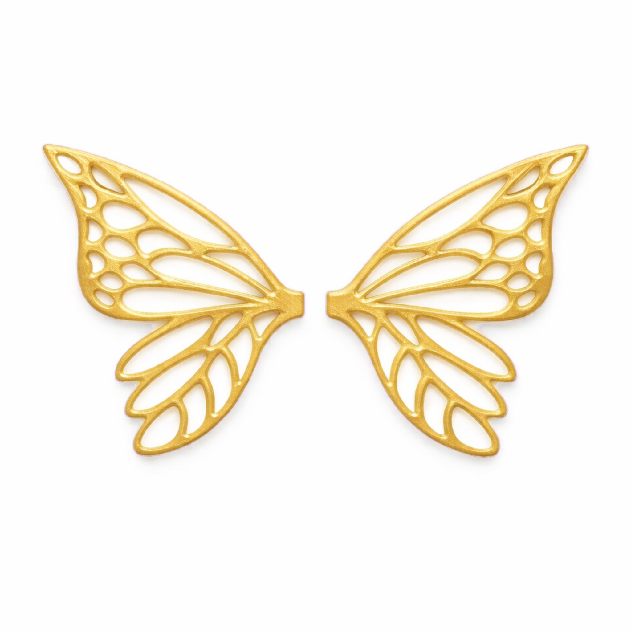 Alas Pixie amarillas para hadas impresas en 3D AradiaShop para figuras y manualidades