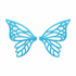Alas Pixie azul para hadas impresas en 3D AradiaShop para figuras y manualidades
