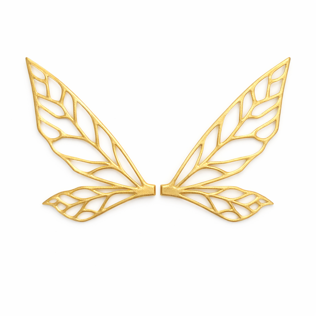 Alas Tinker amarillas para hadas impresas en 3D AradiaShop para figuras y manualidades