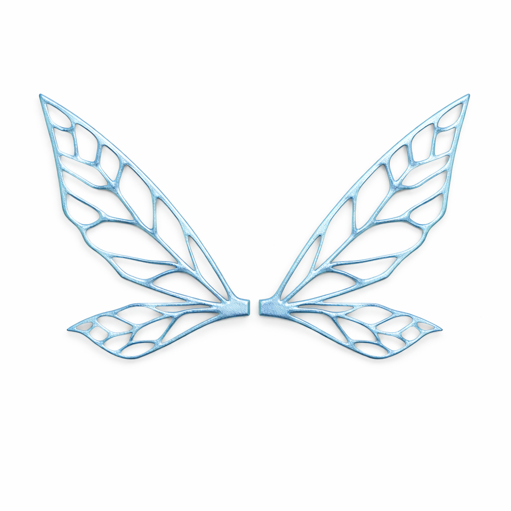 Alas Tinker azul para hadas impresas en 3D AradiaShop para figuras y manualidades