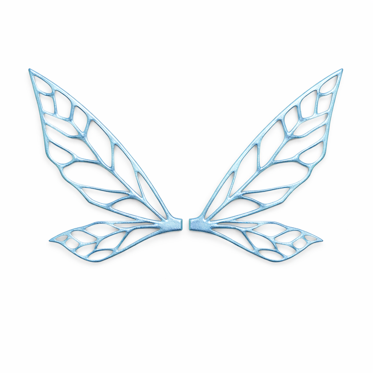 Alas Tinker azul para hadas impresas en 3D AradiaShop para figuras y manualidades