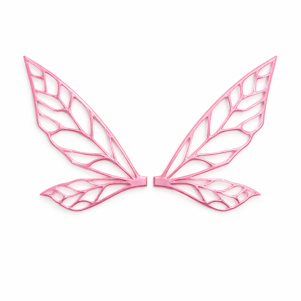 Alas Tinker rosa para hadas impresas en 3D AradiaShop para figuras decorativas
