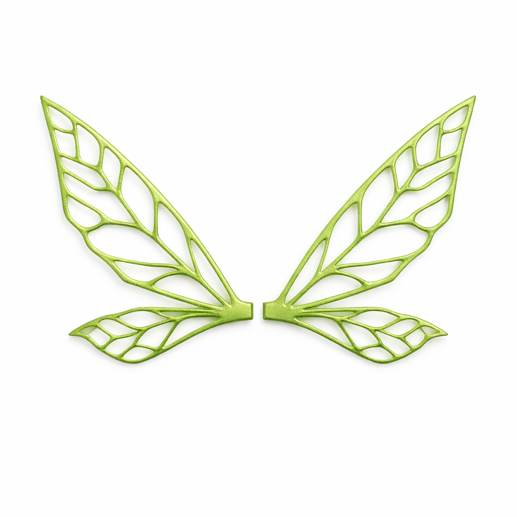 Alas Tinker verde para hadas impresas en 3D AradiaShop para figuras y modelado