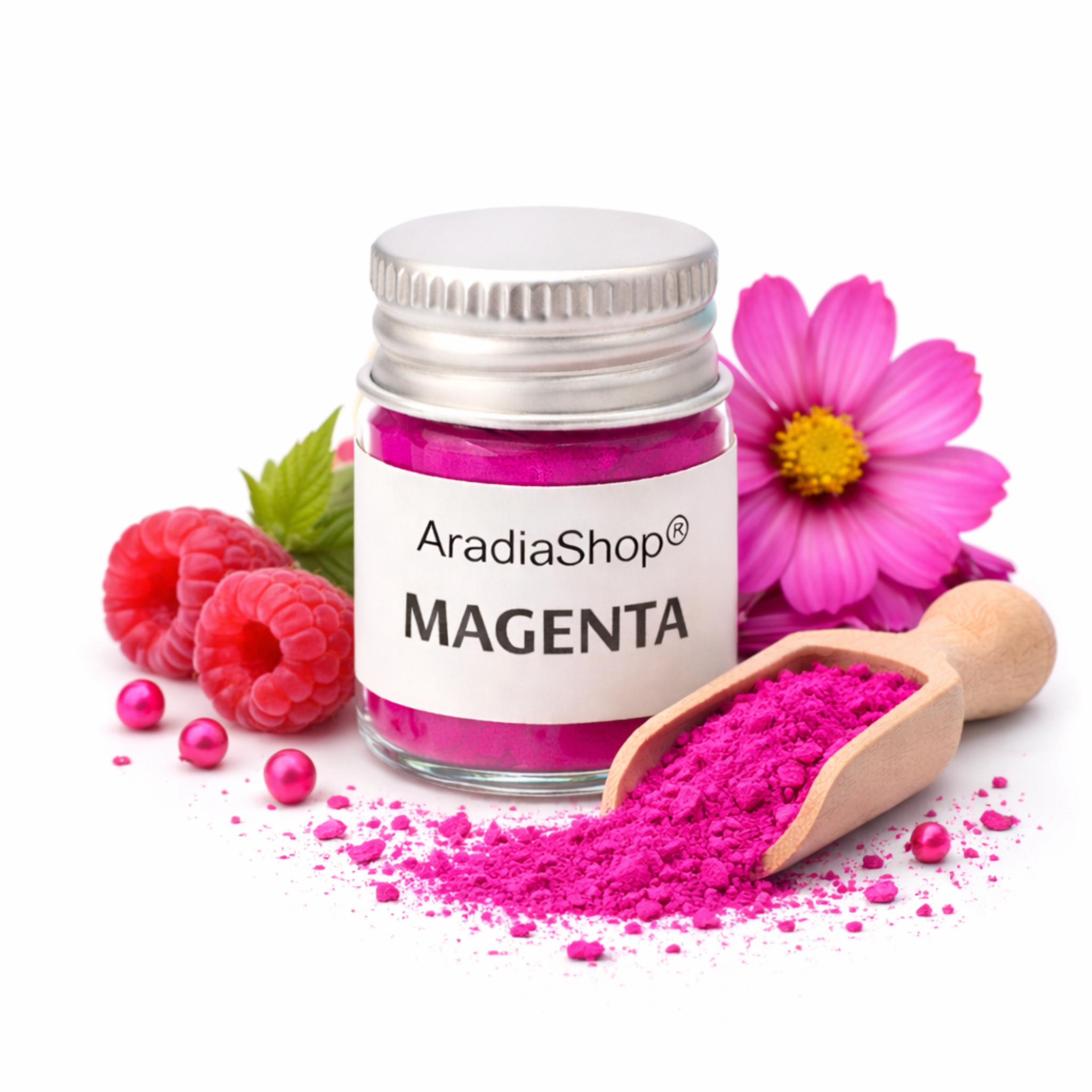 Pigmento concentrado magenta para porcelana fria AradiaShop