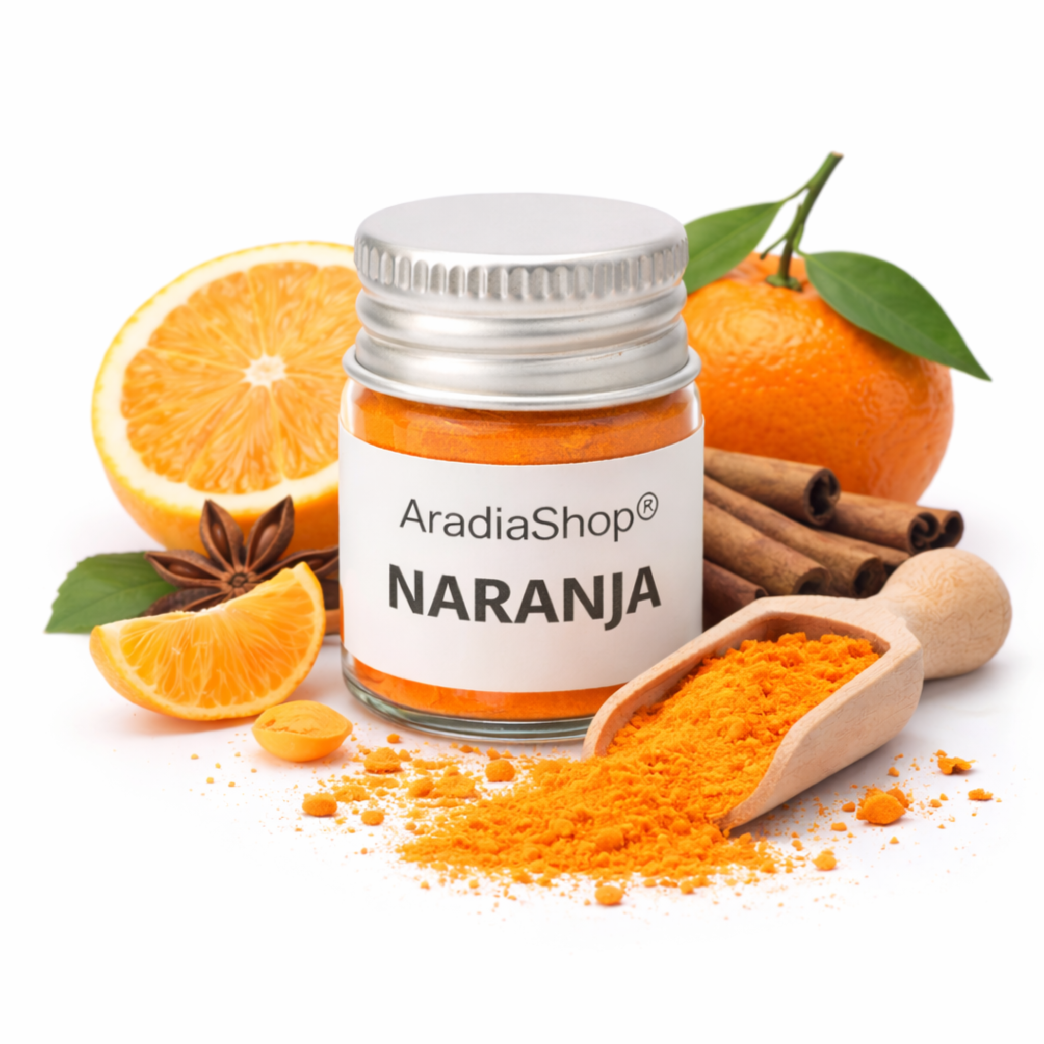 Pigmento concentrado naranja para porcelana fria AradiaShop