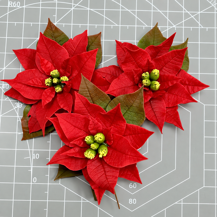 Curso de Broche de Poinsettia en Porcelana Fría + Kit de Materiales AradiaShop