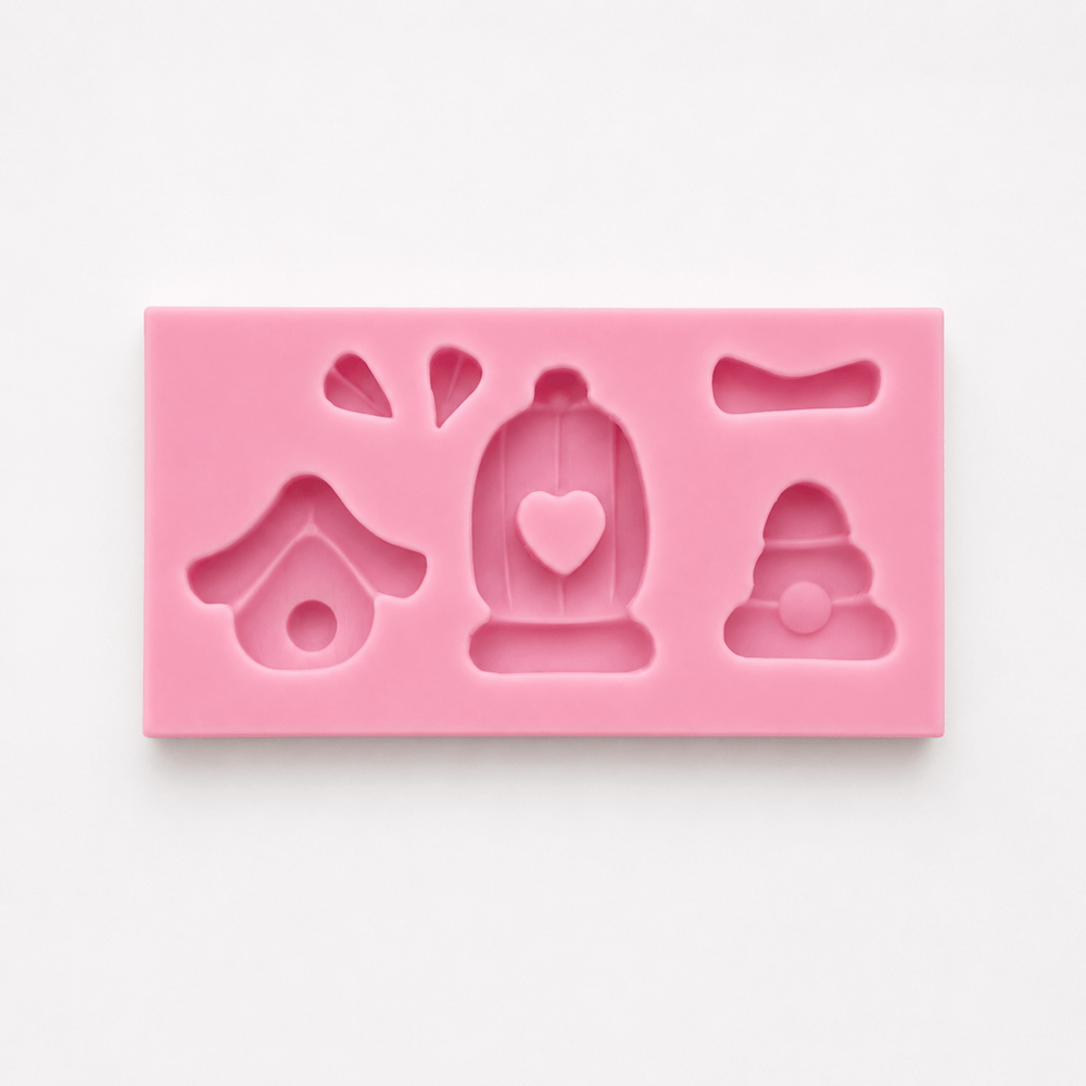 Molde de silicona Casitas de Jardín AradiaShop