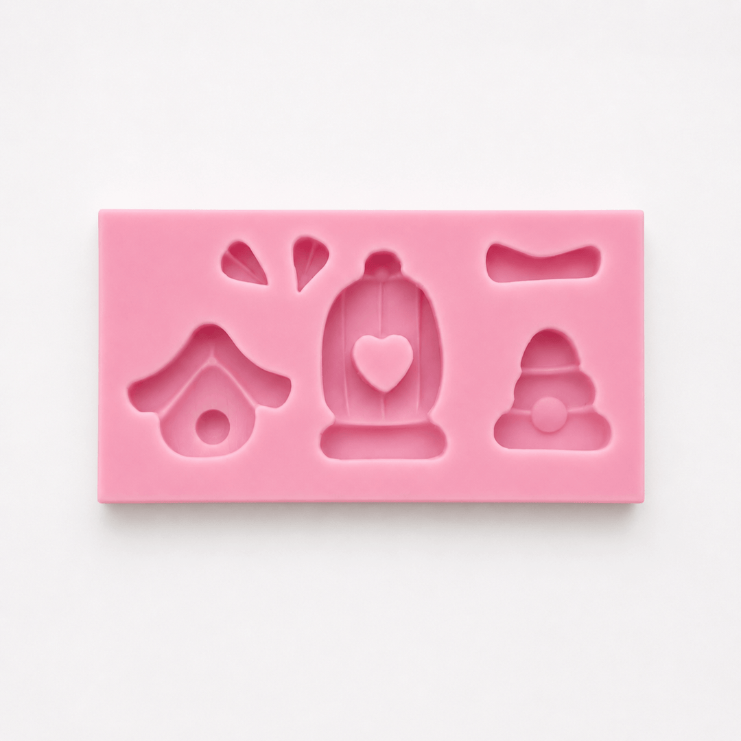 Molde de silicona Casitas de Jardín AradiaShop