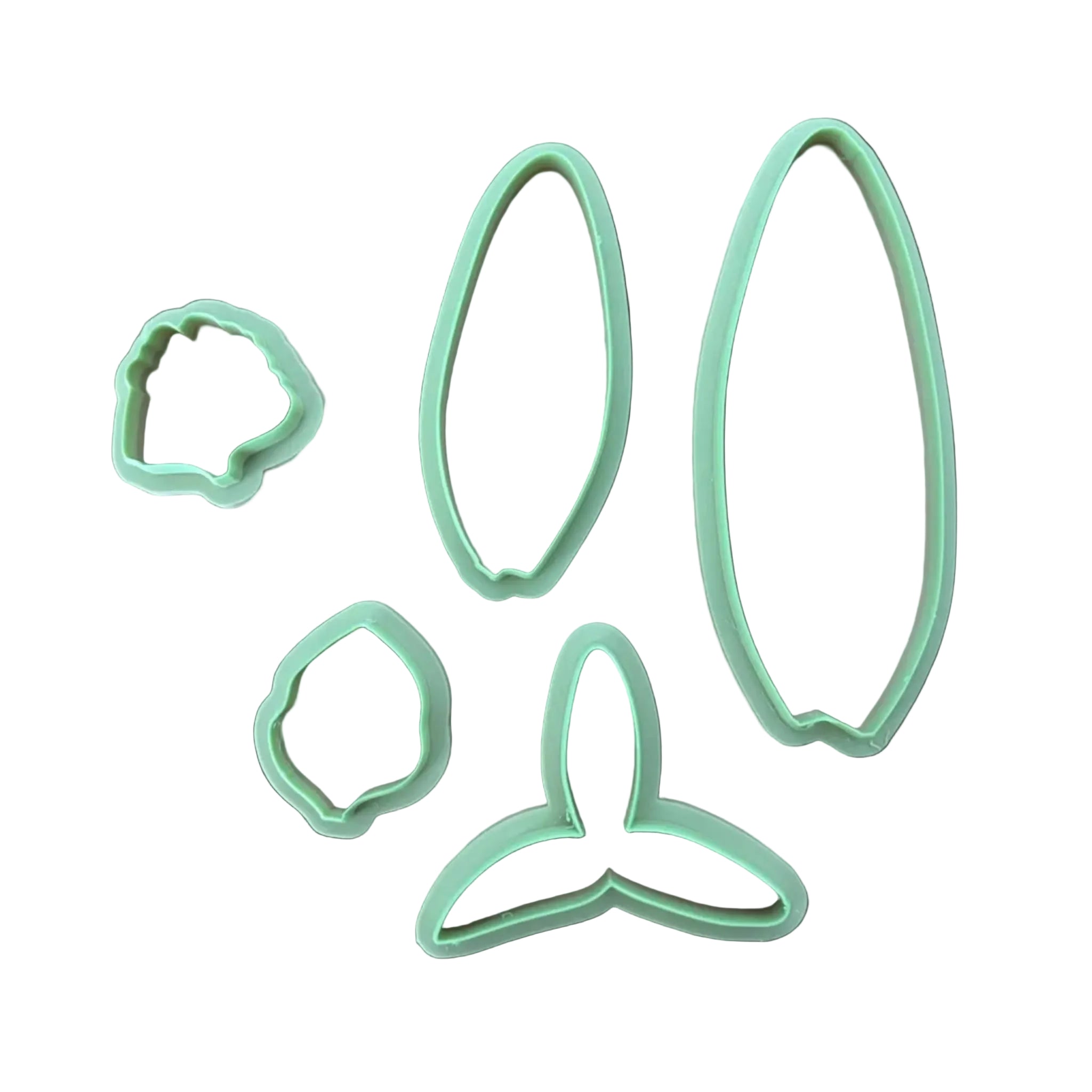 Cortadores Dendrobium AradiaShop para porcelana fria con forma de petalos de orquidea