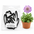 Cortadores de escabiosa AradiaShop junto a planta real como referencia para porcelana fria