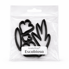 Set de cortadores de escabiosa AradiaShop para porcelana fria en bolsa