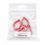 Set de cortadores de hibiscus en miniatura AradiaShop para porcelana fria en bolsa