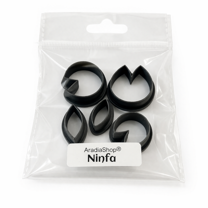 Set de cortadores de nenufar AradiaShop para porcelana fria en bolsa