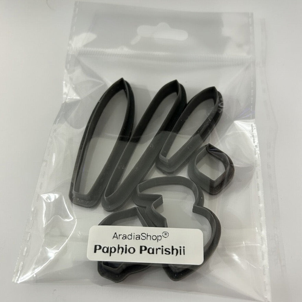 Set de cortadores Paphiopedilum AradiaShop para porcelana fria en bolsa