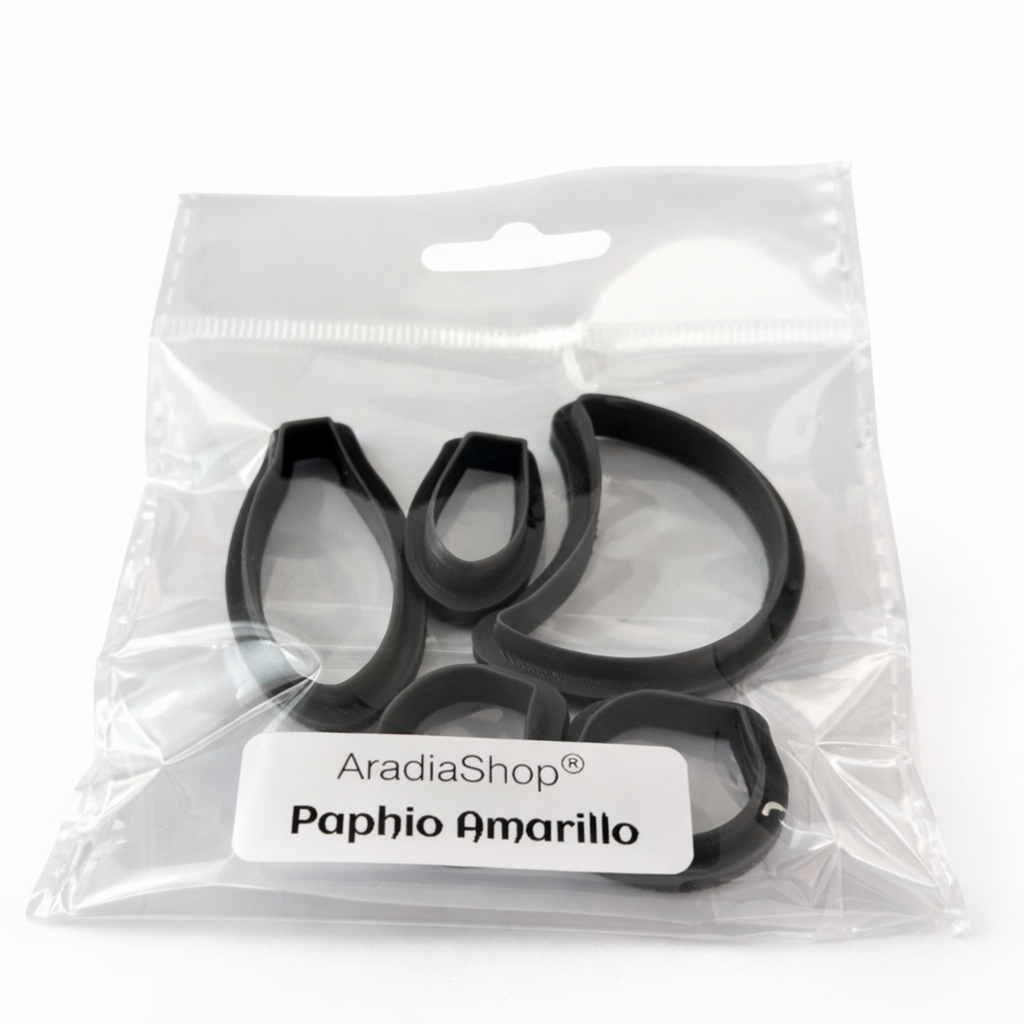 Set de cortadores Paphiopedilum AradiaShop para porcelana fria en bolsa