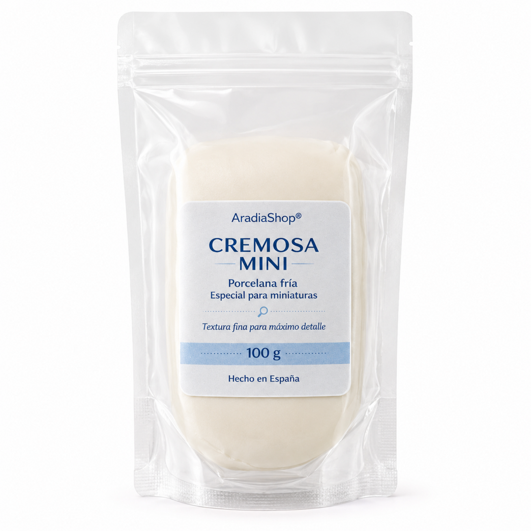 Cremosa Mini porcelana fría especial para miniaturas 100 g color natural
