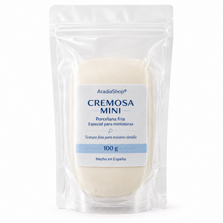 Cremosa Mini porcelana fría especial para miniaturas 100 g color natural
