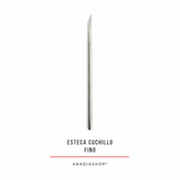 Esteca cuchillo fino de acero inoxidable para corte y modelado en porcelana fría