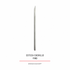 Esteca cuchillo fino de acero inoxidable para corte y modelado en porcelana fría