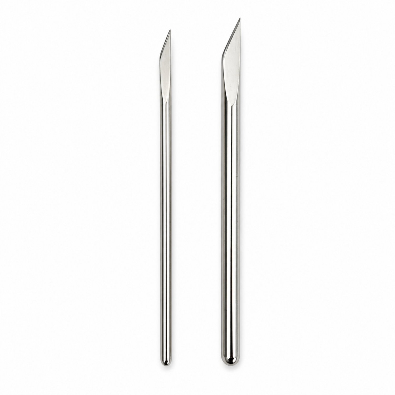 Estecas cuchillo de acero inoxidable grande y pequeña para corte y modelado en porcelana fría