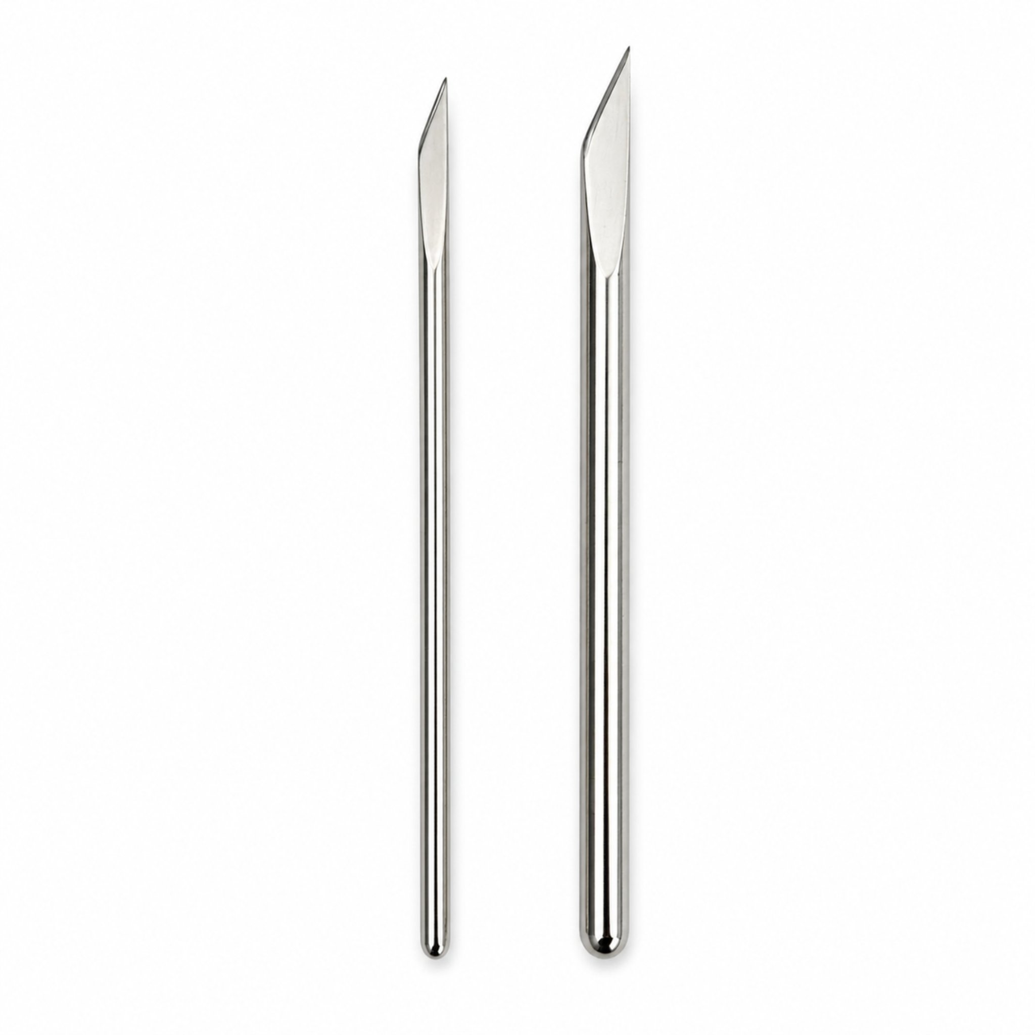 Estecas cuchillo de acero inoxidable grande y pequeña para corte y modelado en porcelana fría