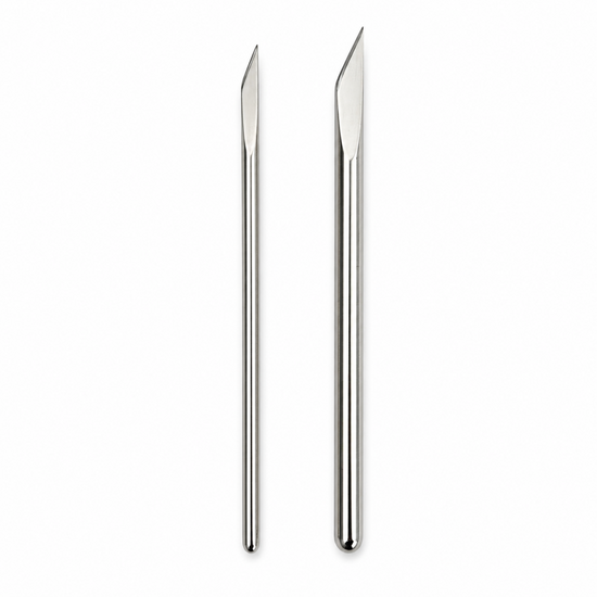 Estecas cuchillo de acero inoxidable grande y pequeña para corte y modelado en porcelana fría