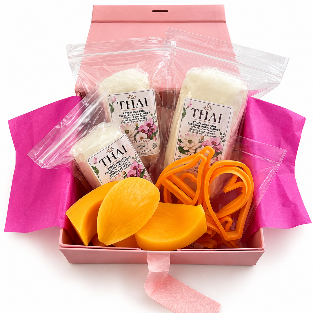 Curso de Peonía Tradicional en Porcelana Fría + Kit de Materiales AradiaShop