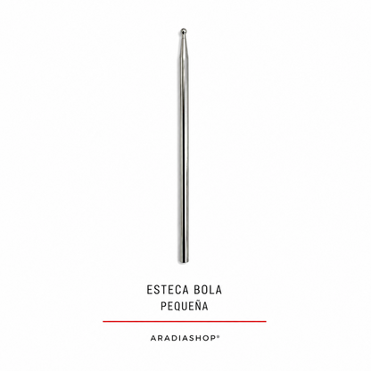 Esteca de bola pequeña de acero inoxidable para modelado en porcelana fría