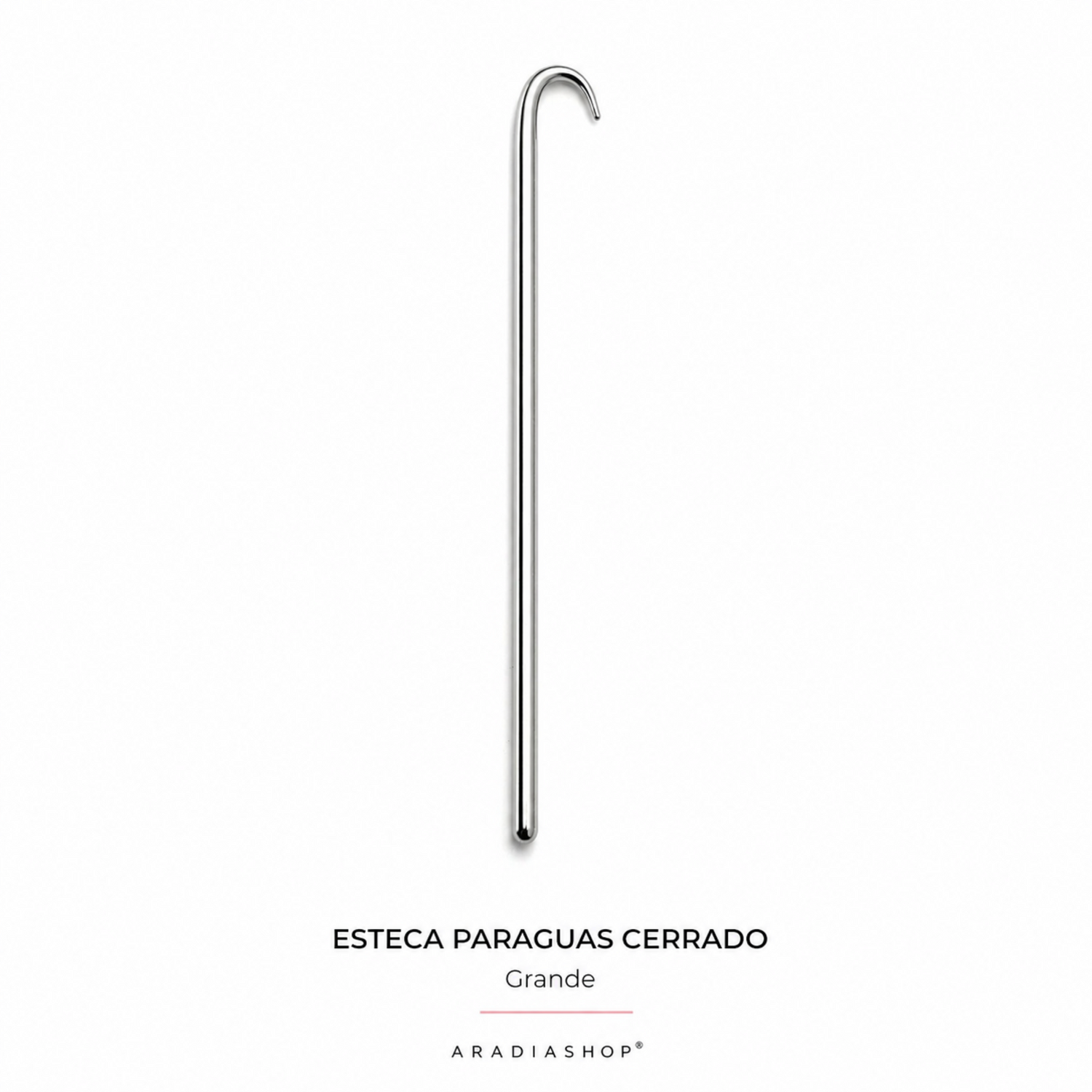 Esteca paraguas cerrado grande de acero inoxidable para modelado en porcelana fría