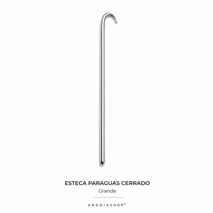 Esteca paraguas cerrado grande de acero inoxidable para modelado en porcelana fría