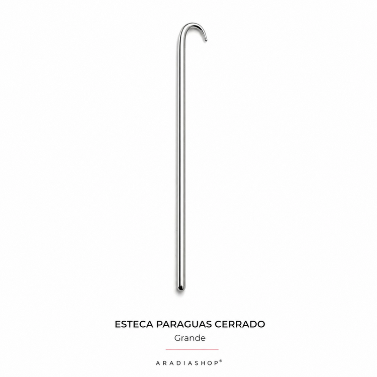 Esteca paraguas cerrado grande de acero inoxidable para modelado en porcelana fría
