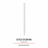 Esteca de teflón antiadherente fina de doble punta para modelado en porcelana fría