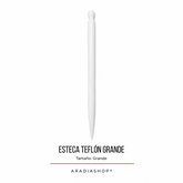 Esteca de teflón antiadherente grande de doble punta para modelado en porcelana fría