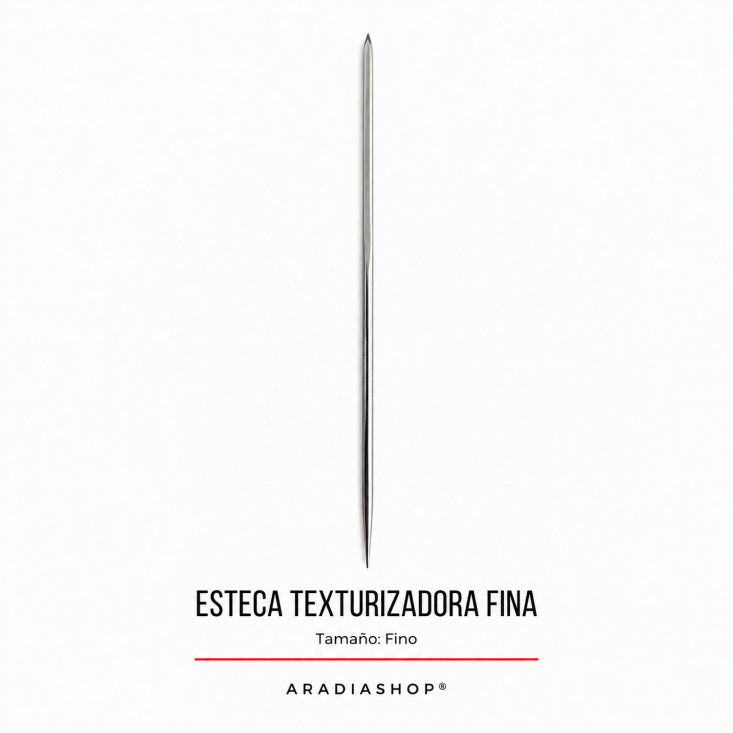 Esteca texturizadora fina de acero inoxidable para modelado en porcelana fría