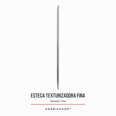 Esteca texturizadora fina de acero inoxidable para modelado en porcelana fría