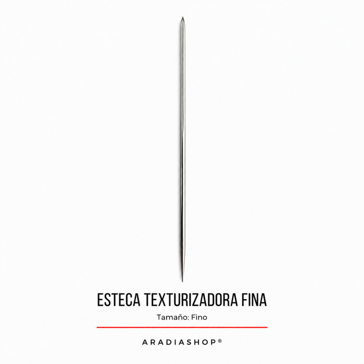 Esteca texturizadora fina de acero inoxidable para modelado en porcelana fría