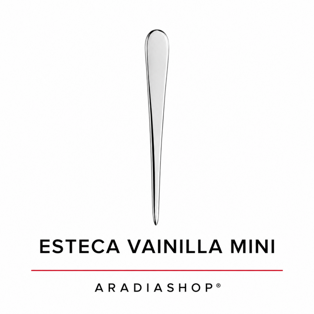 Esteca vainilla mini de acero inoxidable para modelado en porcelana fría