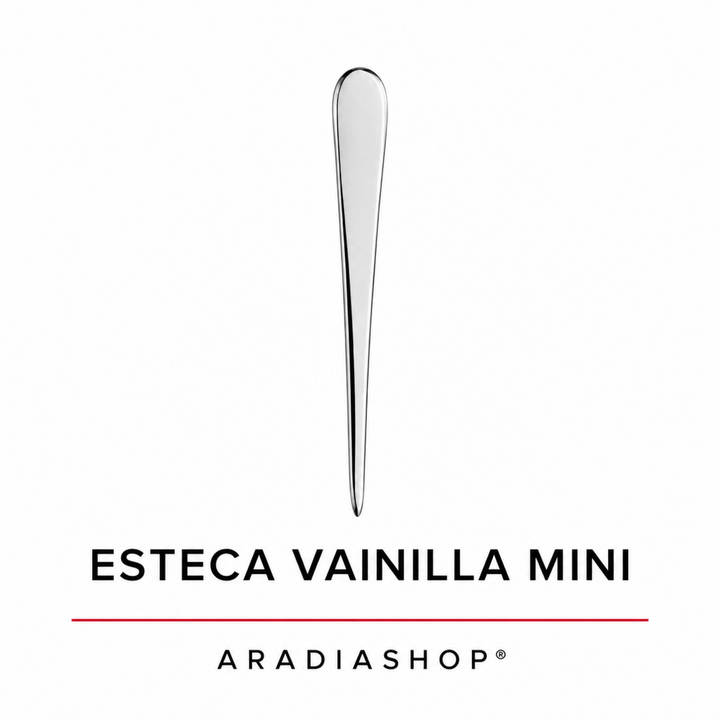 Esteca vainilla mini de acero inoxidable para modelado en porcelana fría