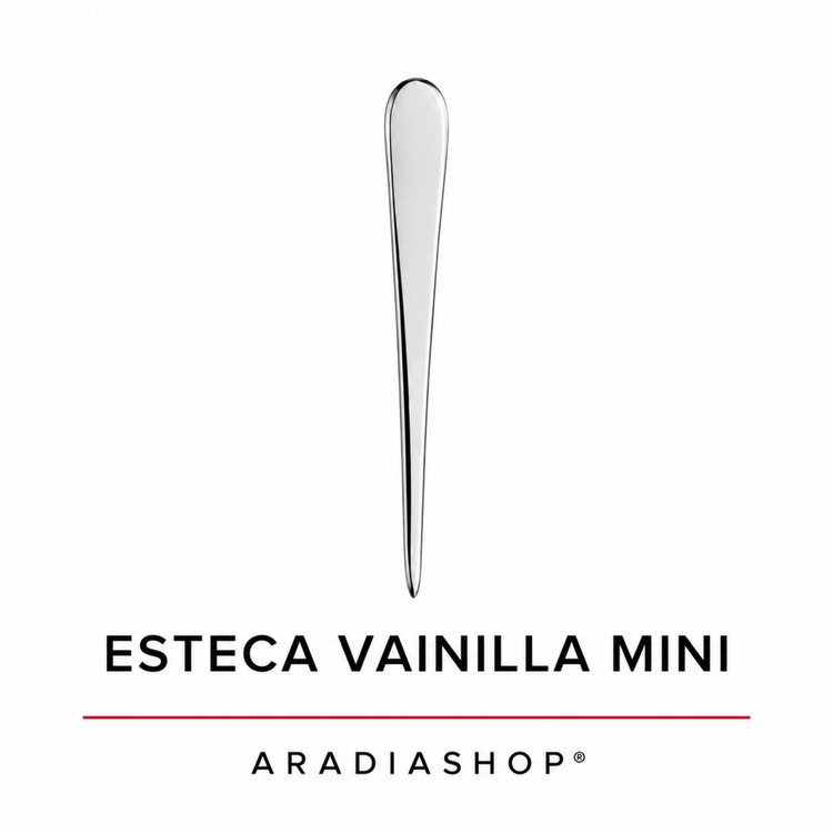 Esteca vainilla mini de acero inoxidable para modelado en porcelana fría