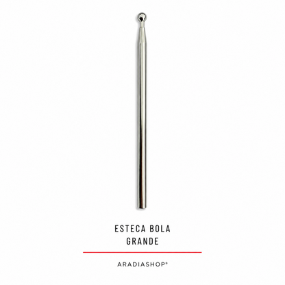 Esteca de bola grande de acero inoxidable para modelado en porcelana fría