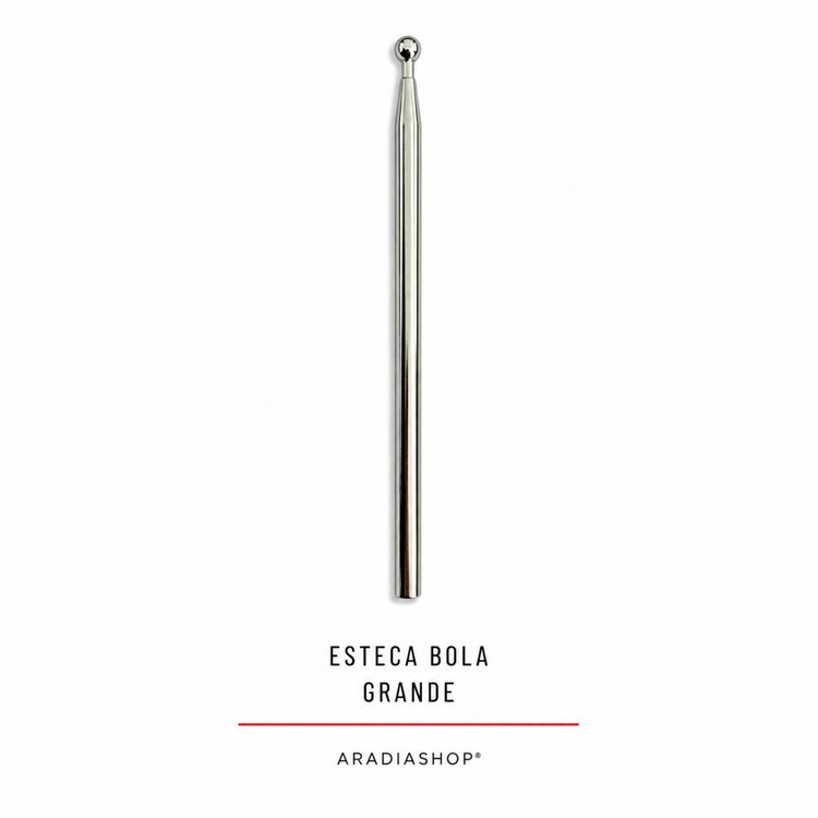 Esteca de bola grande de acero inoxidable para modelado en porcelana fría