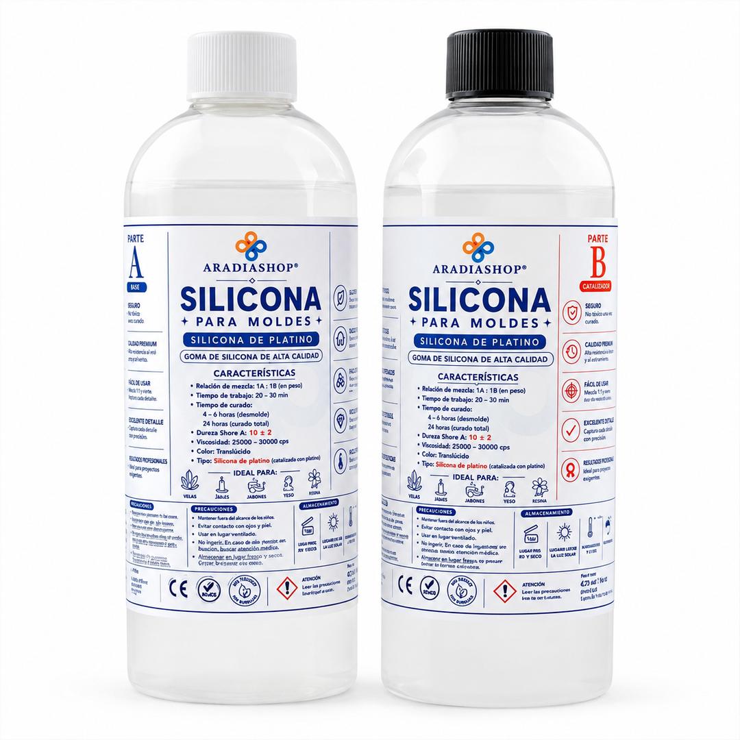 Silicona para Moldes de Platino 1A:1B AradiaShop AradiaShop