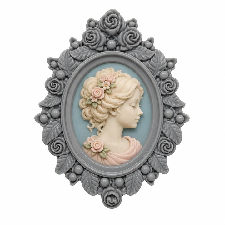 Molde de Silicona Marco Oval Floral Nº 3 AradiaShop