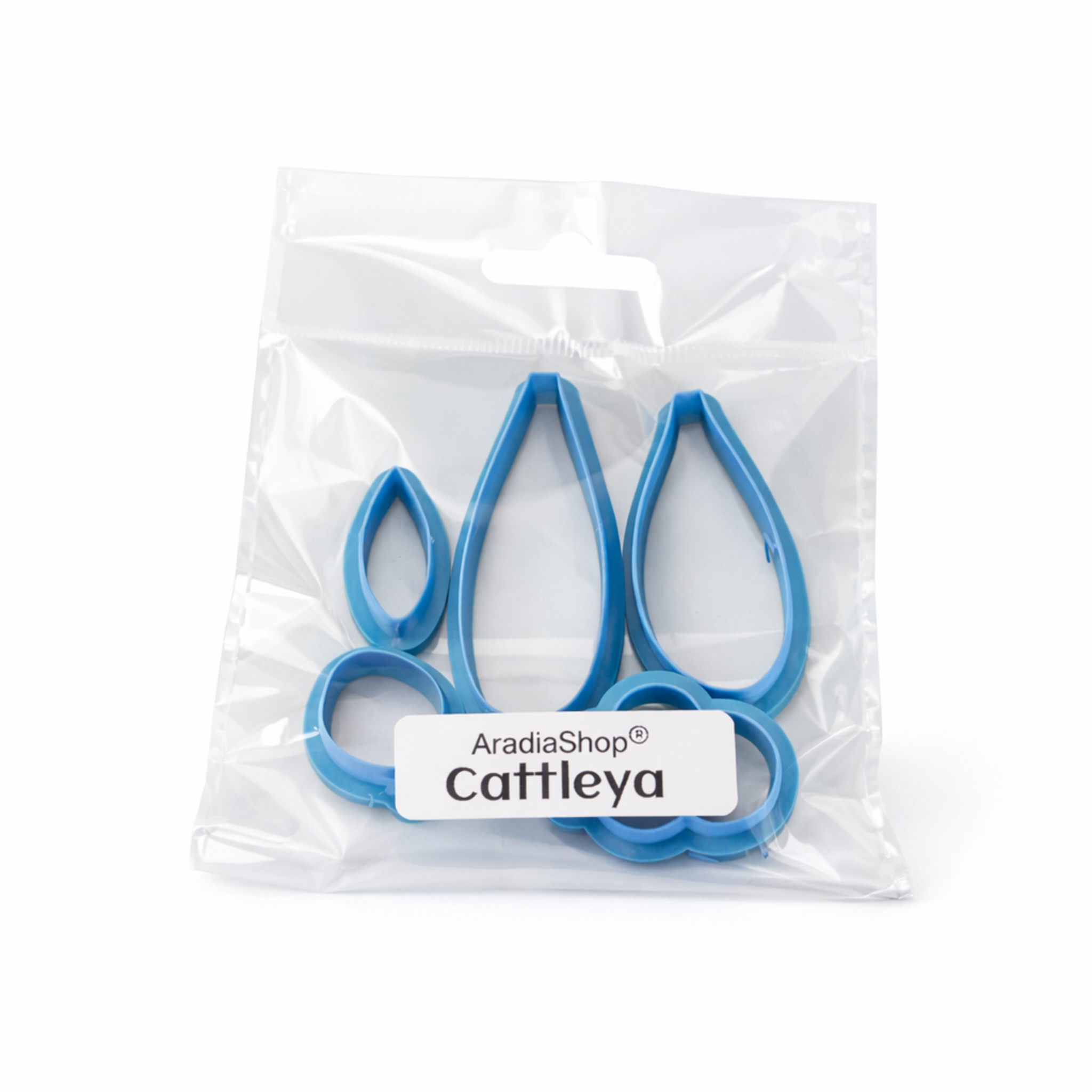 Set de minicortadores Cattleya AradiaShop para porcelana fria en bolsa