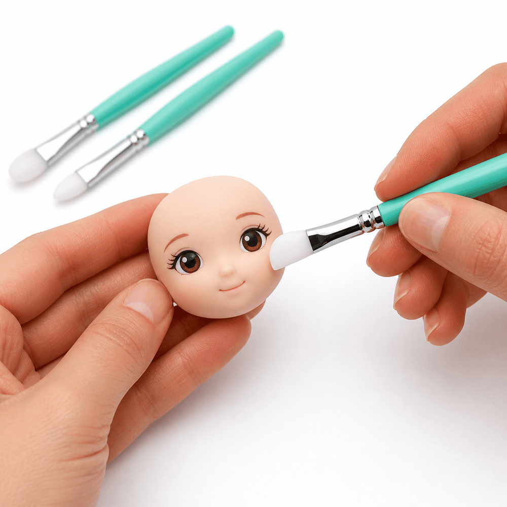 modeladores de silicona para porcelana fria modelando cara de muneca detalles finos
