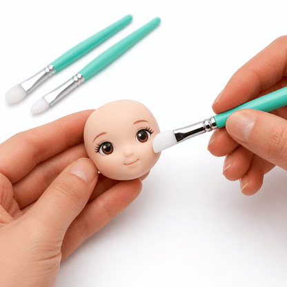 modeladores de silicona para porcelana fria modelando cara de muneca detalles finos