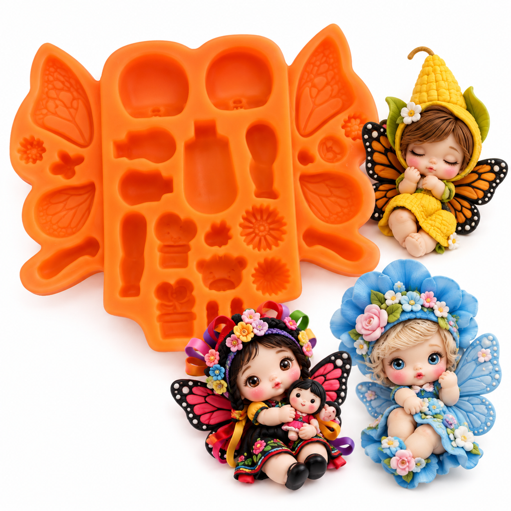 Molde de Silicona Mariposa para Muñecas y accesorios | Aradiashop® AradiaShop