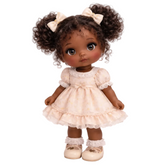 Muñecas con porcelana fria Dolls tono cacao intenso AradiaShop modelado realista